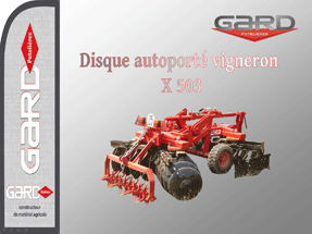 Disque autoporté vigneron